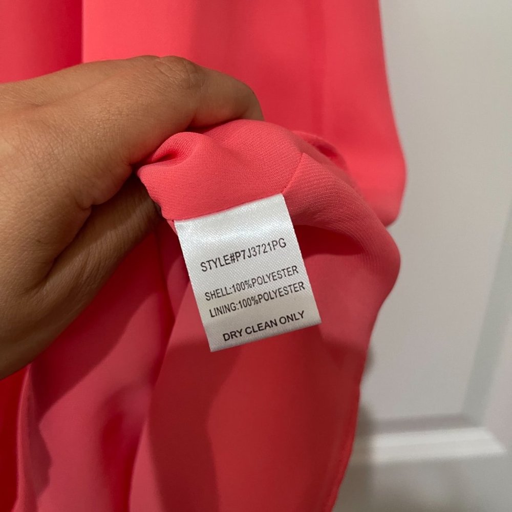 Parker Solid Ruffle Cold Shoulder Slip Dress V Ne… - image 4